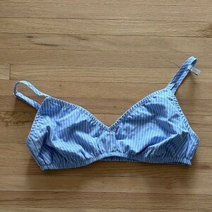 GAP Blue Striped Women's Bralette - Size XL